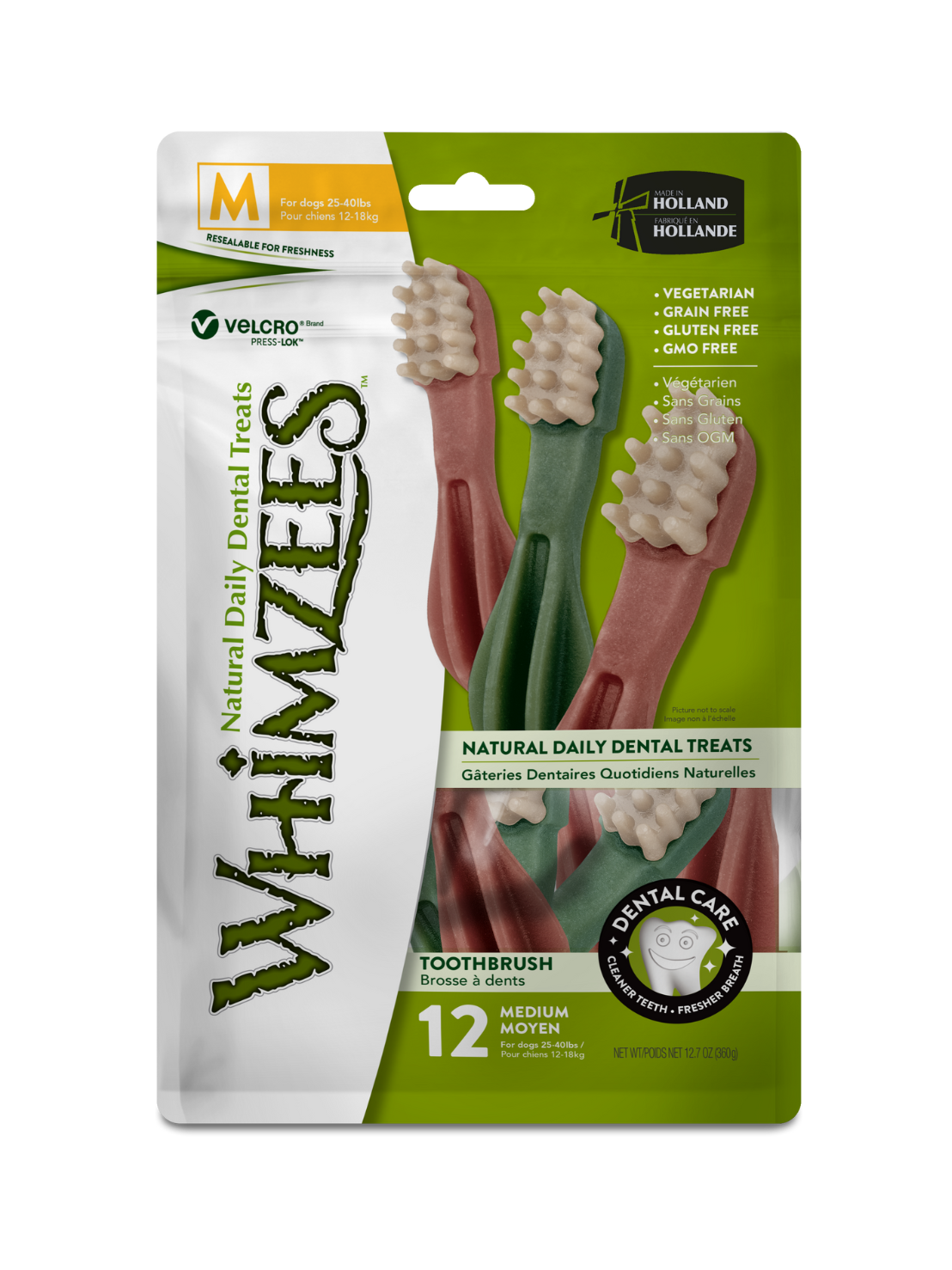 Toothbrush ALL NATURAL DAILY DENTAL TREAT FOR DOGS WHIMZEES AU NZ